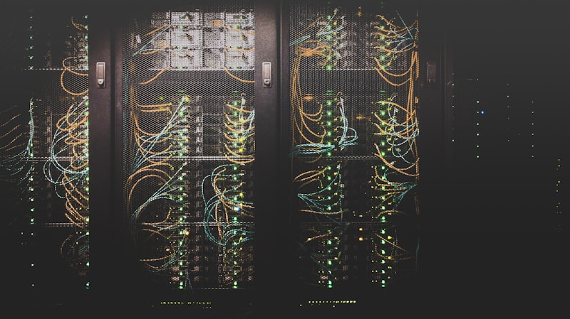 Server infrastructure and network connections powering critical systems like FreeBSD deployments